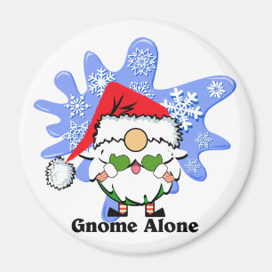 Imán Gnome solo en una divertida película Navidades par