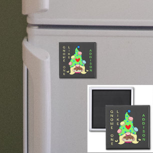 Imán Gnome Uno Como Tu Nombre Cookies Gorra Cake Heart