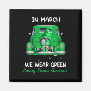 Imán Gnome Y Camión En Marzo Usamos Enfermedad Ecológic