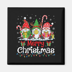 Imán Gnomes Cute Gnomes Merry Christmas Light Gnome Xma