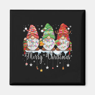 Imán Gnomes Cute Gnomes Merry Christmas Light Gnome Xma