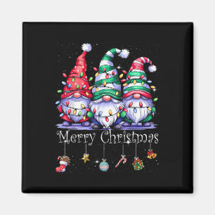Imán Gnomes Cute Gnomes Merry Christmas Light Gnome Xma