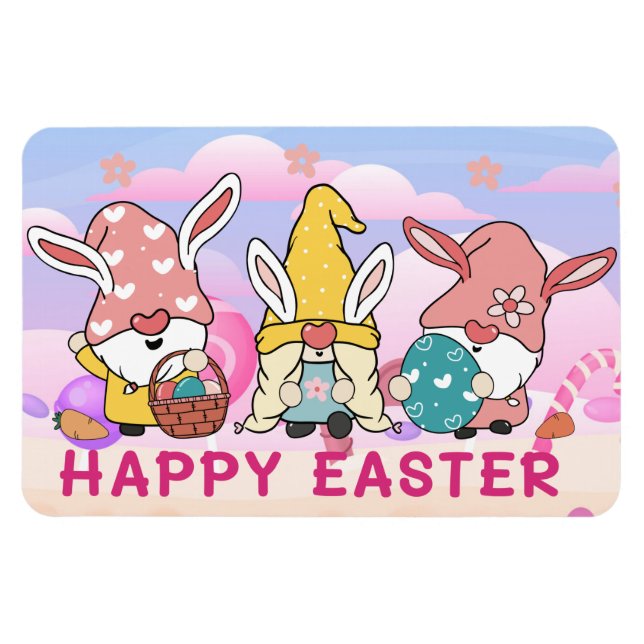 Imán Gnomes Easter Magnet (Horizontal)