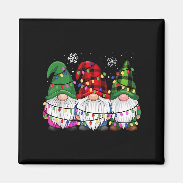 Imán Gnomes Familia Pjs Coincidiendo Hombres Mujeres Di (Frente)