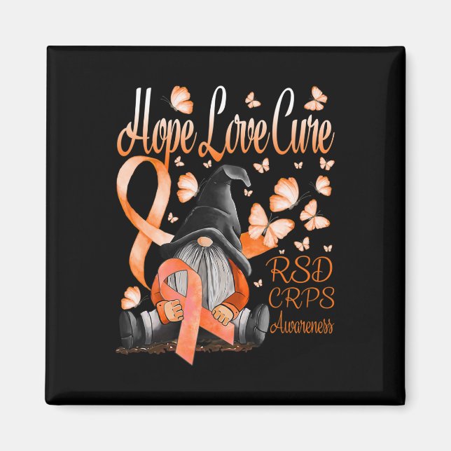 Imán Gnomes Rsd Crps Conciencia Esperanza Amor Cure Fig (Frente)