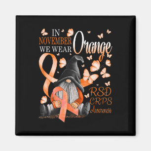 Imán Gnomis En Noviembre Usamos Conciencia Naranja Del