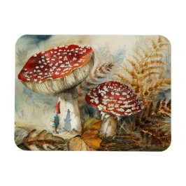 Imán gnomo de acuarela