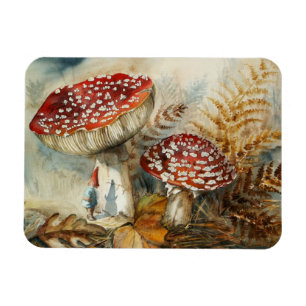 Imán gnomo de acuarela