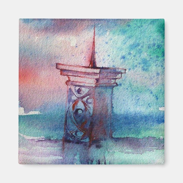 IMÁN GNOMÓN Y DAMA DEL LAGO (Frente)