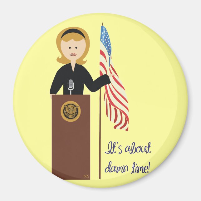 Imán Go Hillary Magnet (Frente)