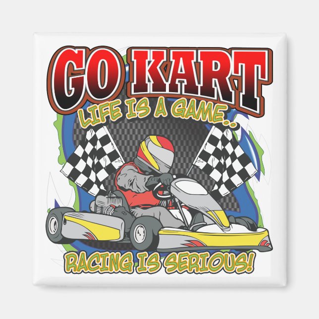 Imán Go Kart Life (Frente)