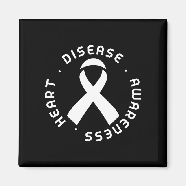 Imán Go Red In February Heart Disease Awareness Health  (Frente)