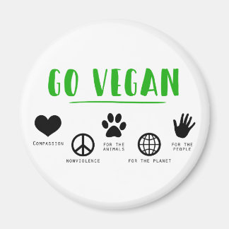 Imán Go Vegan