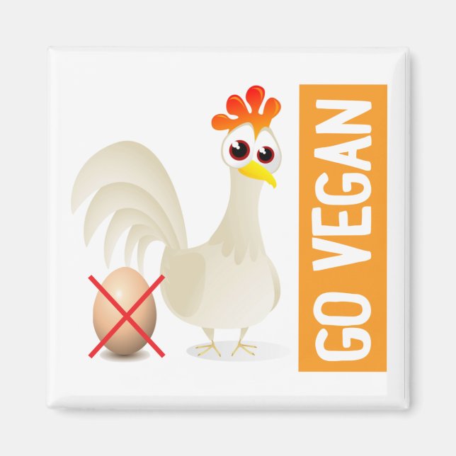 Imán Go Vegan Chicken (Frente)