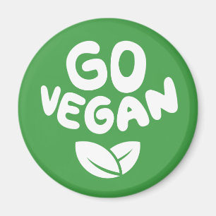 Imán Go Vegan Green