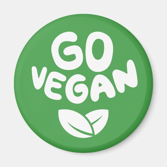 Imán Go Vegan Green (Frente)