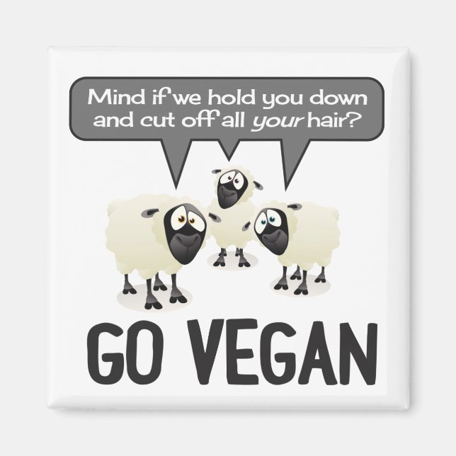 Imán Go Vegan No Wool Magnete (Frente)