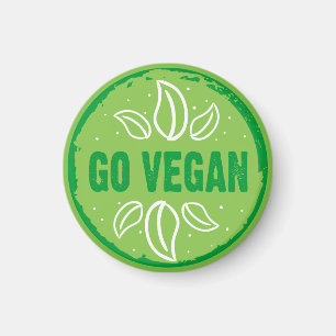 Imán Go Vegan, vegano, vegetariano,