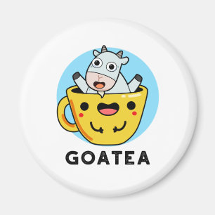 Imán Goatea Funny Goat Tea Pun