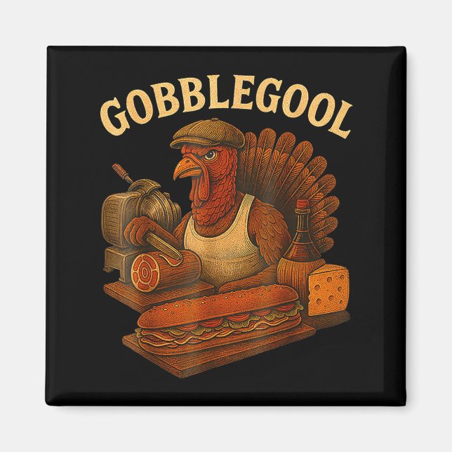 Imán Gobbol Turkey Thanksgiving  (Frente)