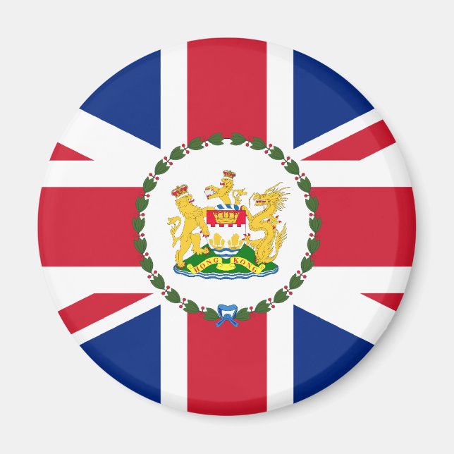 Imán Gobernador De Hong Kong, Bandera De China (Frente)