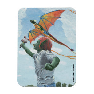 Imán Goblin Flagon Kite Flexible Fantasy Magnet