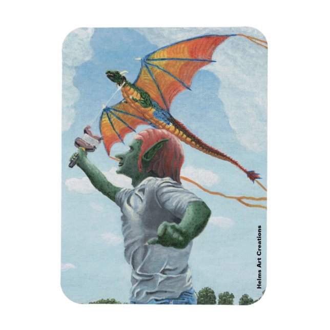 Imán Goblin Flagon Kite Flexible Fantasy Magnet (Vertical)