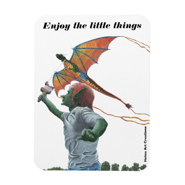 Imán Goblin Flagon Kite Refrigerator Magnet (Vertical)