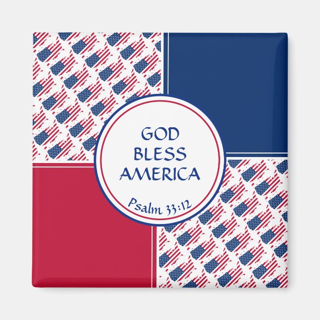 IMÁN GOD BLESS AMERICA (Frente)
