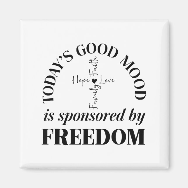 Imán God Family Country Dom Faith Dom Family Love Cross (Frente)