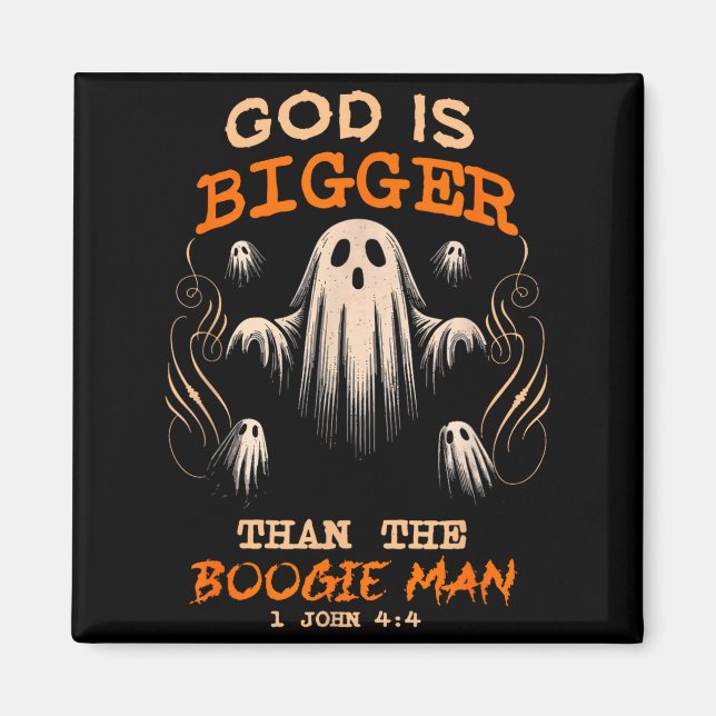 Imán God Is Bigger Soky Season Christian Funny Hallowee (Frente)