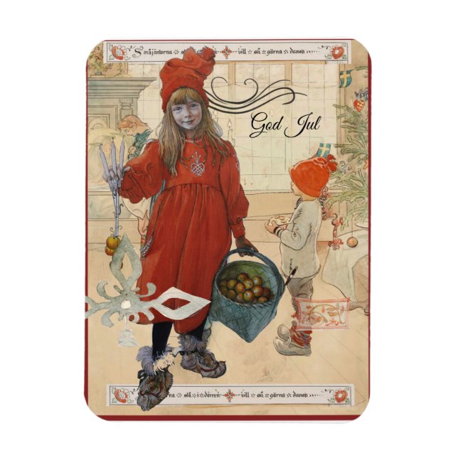 Imán God Jul Helgkort  (Vertical)