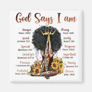 Imán God says I am black women melanin Christian sista