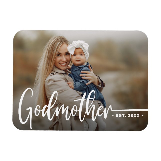 Imán GodMother Modern Photo Keepsake (Horizontal)