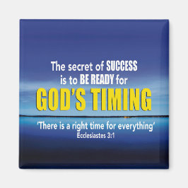Imán GODS TIMING Success Christian