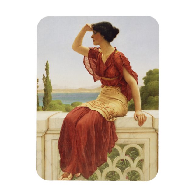 Imán Godward La Señal De La Hermosa Mujer Retrato De Ar (Vertical)