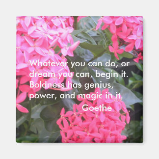 Imán Goethe Motivational Quotation Magnet