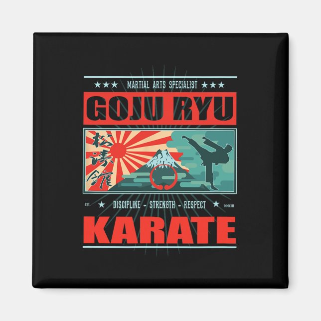 Imán Goju Ryu Karate Kanji (Frente)
