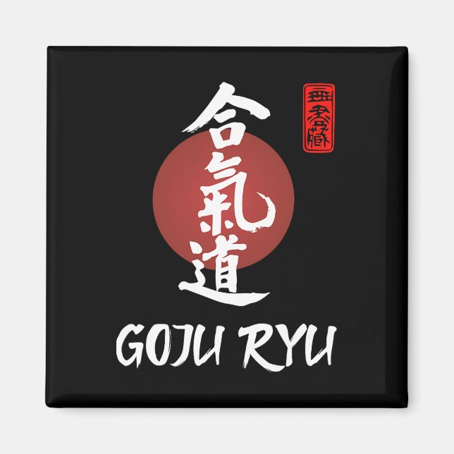 Imán Goju Ryu Karate Uniforme Goju Ryu Uniforme Calligr (Frente)