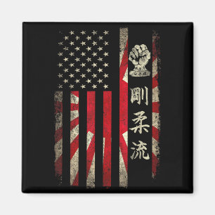 Imán Goju Ryu Karate USA Dojo de la bandera estadounide