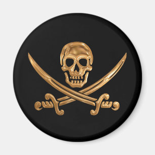 Imán Gold Jolly Roger