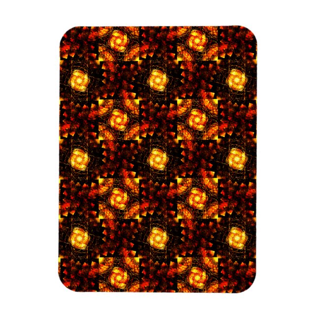 Imán Gold Modern Boho Elegant Abstract Art Pattern #506 (Vertical)