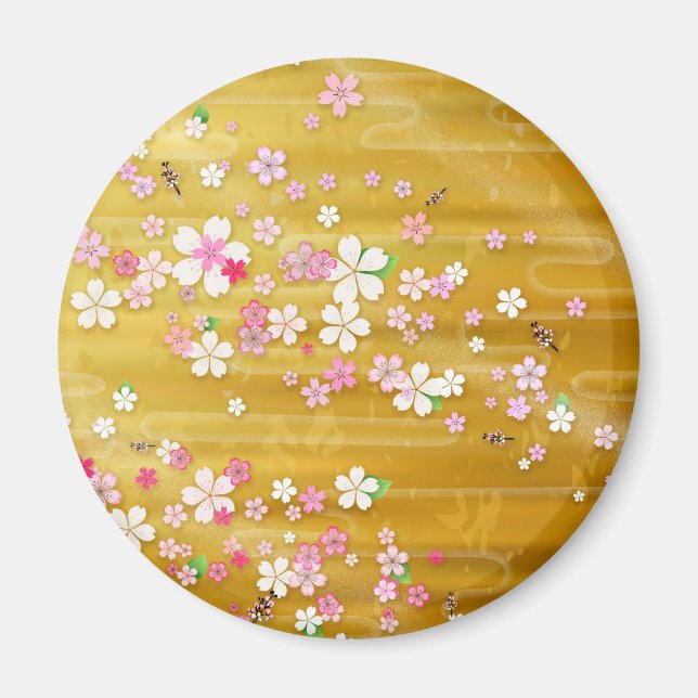 Imán Gold Sakura Kimono : (Frente)