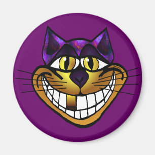Imán Golden Cheshire Cat Magnet