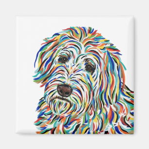 Imán Golden Doodle Dog Magnet