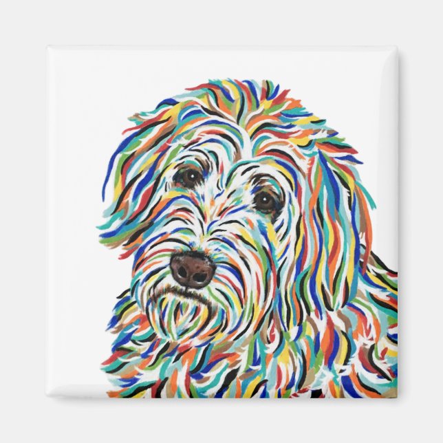 Imán Golden Doodle Dog Magnet (Frente)