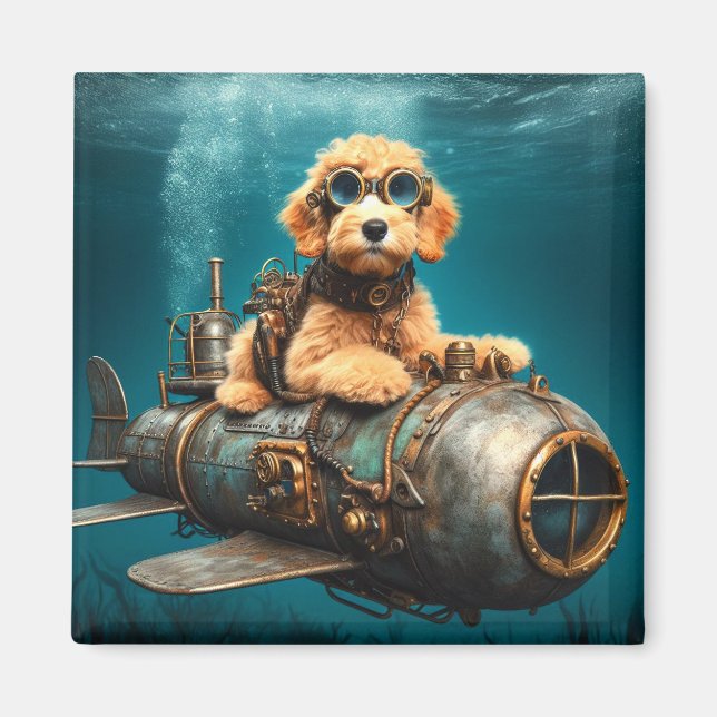 Imán Golden Doodle Puppy Magnet (Frente)