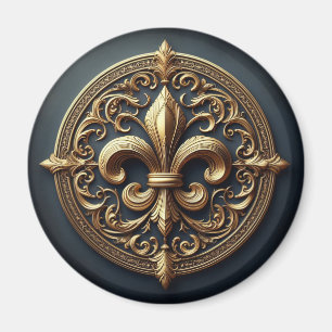 Imán Golden Fleur De Lis