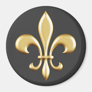 Imán Golden Fleur De Lis