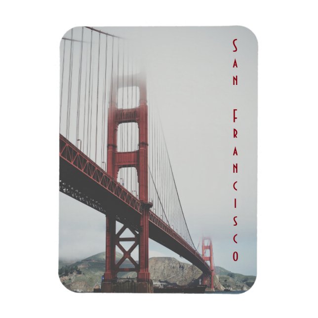 Imán Golden Gate Bridge, San Francisco, CA Magnet (Vertical)